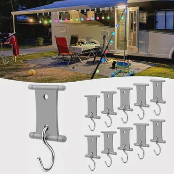 Set S-Haken voor Camping Luifel, Caravan & Camper - Handige, Verzenden, Nieuw