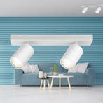 LED Plafondspot - Brinton Betin - GU10 Fitting - 2-lichts -, Metaal of Aluminium, Nieuw, Ophalen of Verzenden, Led