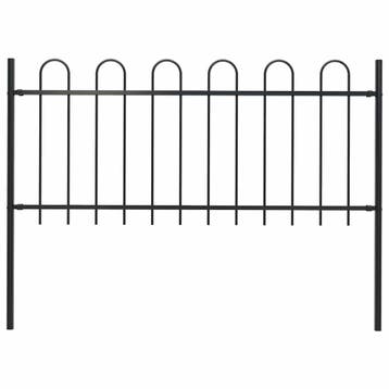 Stalen Omheining 180cm | Tweedekansje | OP=OP, Ophalen of Verzenden, Zo goed als nieuw, IJzer, Sierhekwerk