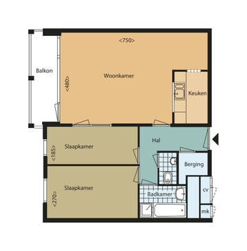 Te huur: Appartement Anna Paulownahof in Tilburg, Tilburg, Noord-Brabant, Appartement