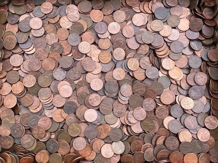Verenigde Staten. 1 Cent Lot de 1,5 Kg - Lincoln Mémorial, Postzegels en Munten, Munten | Europa | Niet-Euromunten