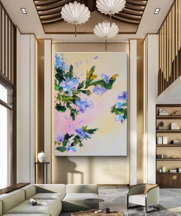 Laura Capellini Art -  LES FLEURS  #75 (XL) Acrylic on