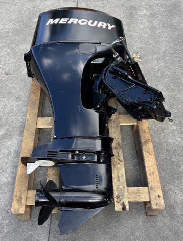 Buitenboordmotor, Mercury, 50PK EFI, Zwart, 2003, Watersport en Boten, Nieuw