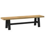 Eetbank NOAIN A-vormige poten 180x40x45 cm massief hout, Verzenden, Nieuw
