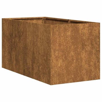 Cortenstaal Bloembak 80cm | Tweedekansje | OP=OP, Tuin en Terras, Gebruikt, Ophalen of Verzenden, Metaal, 60 tot 100 cm