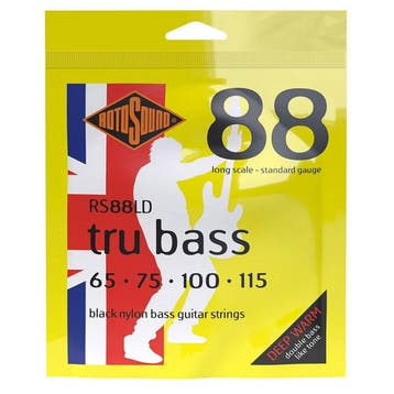 Rotosound RS88LD Tru Bass 88 Snarenset Basgitaar Black Nylon, Ophalen of Verzenden, Nieuw