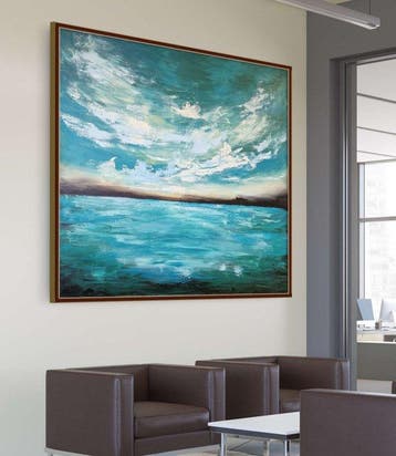 Irina Morisch - Turquoise breeze - XXL artwork-