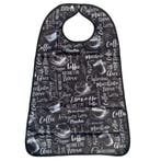 Wasbare slab volwassenen met opvangbak - Koffie print, Ophalen of Verzenden, Nieuw