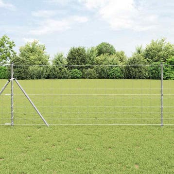 vidaXL Wilde Hek 1000 x 100 x 0,18 cm IJzer Warm Verzinkt, Tuin en Terras, Verzenden, Nieuw, IJzer