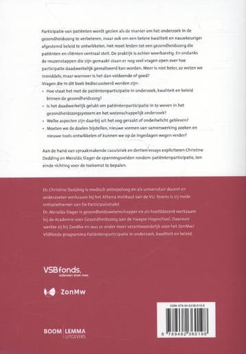 De rafels van participatie in de gezondheidszorg /, Verzenden, Zo goed als nieuw