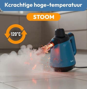 2dekans | BOLLIT 1200W Stoomreiniger - Handstoomreiniger -, Ophalen of Verzenden, Zo goed als nieuw