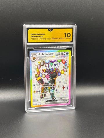 Pokémon - 1 Graded card - Umbreon ex 176 Promo card - GG 10, Hobby en Vrije tijd, Nieuw