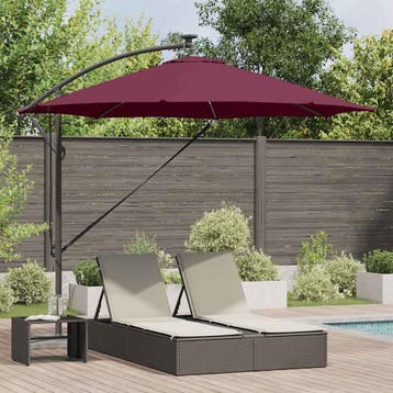 vidaXL Parasol 294 x 294 x 248 cm Polyester en Aluminium, Verzenden, Nieuw, 2 tot 3 meter