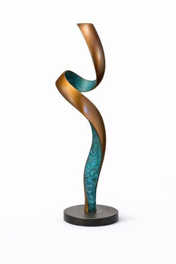 Benjamin Wouters (XX) - sculptuur, Helix Spiral - 56 cm -, Antiek en Kunst