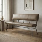 Leren eetkamerbank Solid, Huis en Inrichting, Stoelen, Ophalen of Verzenden, Nieuw, Leer