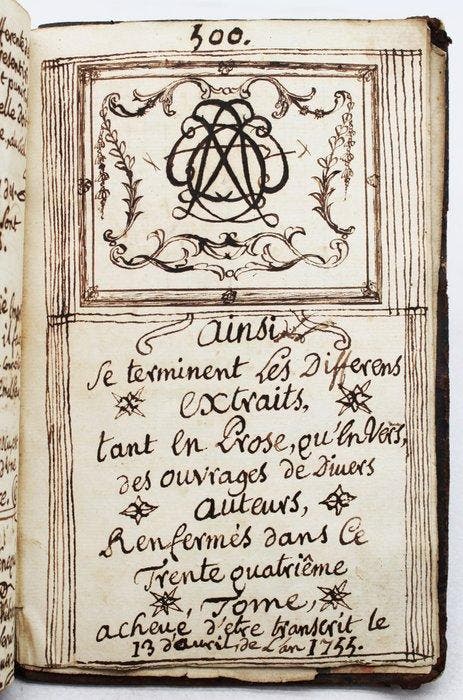 Solitaire Laönnois - Différentes Pièces - 1753, Antiek en Kunst, Antiek | Boeken en Bijbels