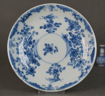 Kangxi (1662-1722) - Bord - Grasshopper in Landscape with