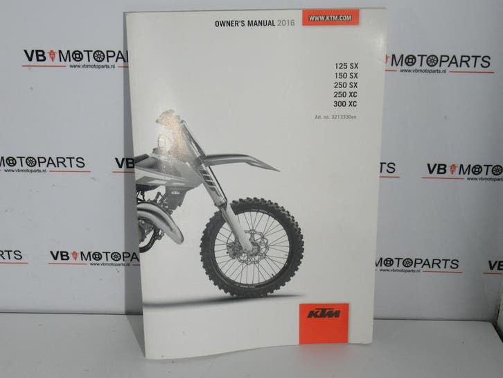 KTM 125 150 250 300 SX XC Owners Manual, Motoren, Onderdelen | Overige, Ophalen of Verzenden