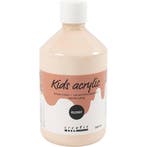 Acrylverf Glossy, licht beige, 500 ml/ 1 fles, Nieuw