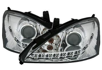 Koplampen Ford Focus 98-01 LED chroom, Ophalen of Verzenden, Nieuw