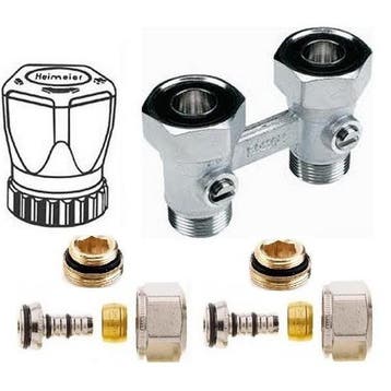 Set recht 16mm Alu/Pex - handwiel - Radson Intergra, Verzenden, Nieuw