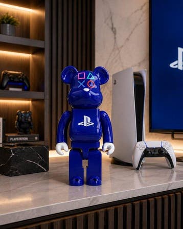 Playstation - Bearbrick - NEW - sculptuur, 400% - 28 cm -