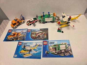 Lego Set - City - Sleepwagen 7638 + Racewagen 60053 +, Nieuw