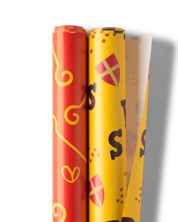 HEMA Cadeaupapier 70x200cm Sint - 2 stuks, Diversen, Verzenden, Nieuw
