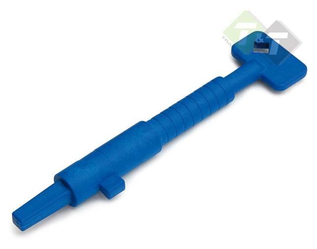 Bouwsleutel 155 Mm Hard Kunstof Blauw - Bakslot Sleutel - Un, Motoren, Accessoires | Sloten, Nieuw, Ophalen of Verzenden