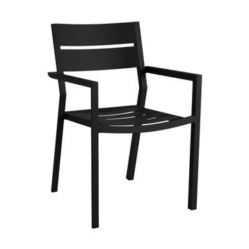 *WOONWINKEL* Tuinstoel Met Arm Zwart, Verzenden, Nieuw
