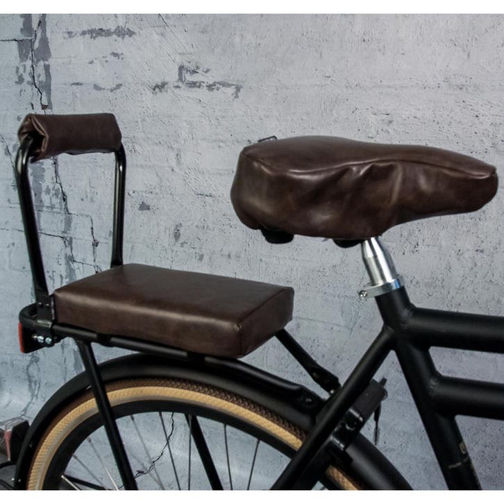 Ohmiomine Bagagedragerkussen Fietskussen Leather Look Chocol, Fietsen en Brommers, Fietsaccessoires | Fietsstoeltjes, Nieuw, Verzenden
