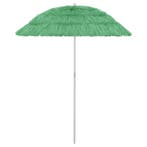 vidaXL Strandparasol Hawaï 180 cm groen, Tuin en Terras, Parasols, Verzenden, Nieuw, 1 tot 2 meter, Strandparasol