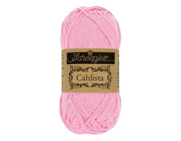 Scheepjes Cahlista 50g - 222 Tulip - Haakgaren / Breigaren, Ophalen of Verzenden, Nieuw, Breien of Haken, Wol of Garen