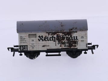 Schaal H0 Fleischmann 1211 gesloten goederen wagon van de..., Gebruikt, Fleischmann, Wagon, Ophalen of Verzenden