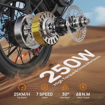 Urlife E20 Elektrische Fatbike - 20 Inch Wielen, 48V 13Ah Ac, Verzenden, Nieuw