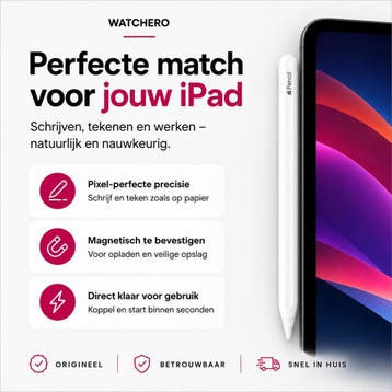 Apple Pencil 2 (2e gen) | Gratis verzending | Garantie, Computers en Software, Verzenden, Zo goed als nieuw
