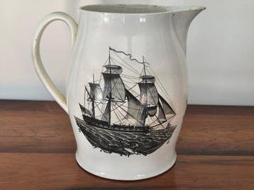 Kruik - Rare & LARGE museum-quality Liverpool oviform