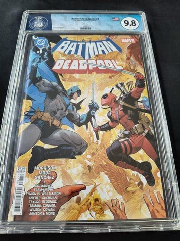 Batman / Deapool #1 - EGC 9.8 - 1 Graded comic - Eerste druk, Boeken, Strips | Comics, Nieuw