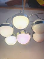 Plafondlamp - Glas, Staal, Antiek en Kunst