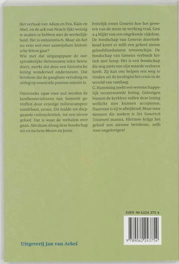 Het Sumerisch Testament / Serie milieufilosofie / 6, Verzenden, Gelezen, G. Hamming