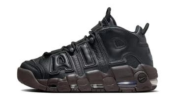 Nike Air More Uptempo Black Velvet Brown (W), Nieuw
