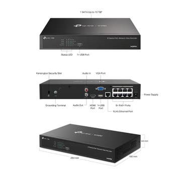 TP-Link VIGI NVR1008H-8MP - 8 Kanaals PoE+ NVR, Ophalen of Verzenden, Nieuw