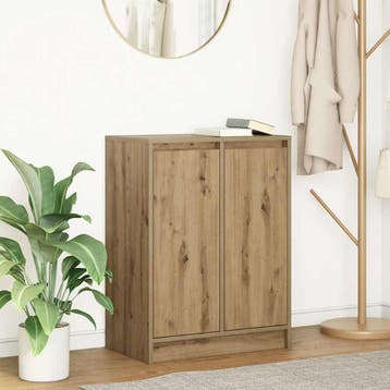 vidaXL Dressoir ambachtelijk spaanplaat hout ambachtelijk, Verzenden, Nieuw, Overige houtsoorten, Minder dan 50 cm
