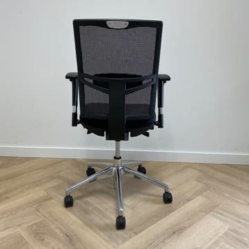 ergonomische bureaustoel met gaasrug en lendesteun, zwart -, Ophalen of Verzenden, Ergonomisch, Nieuw, Bureaustoel
