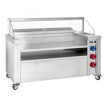GGM Gastro | Mobiel kookstation - 1600x850mm - hoogte: |, Verzenden, Nieuw in verpakking