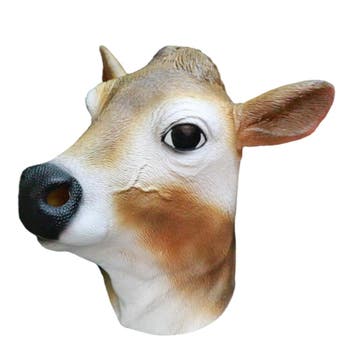 Koeienmasker (wit/bruin), Verzenden, Nieuw
