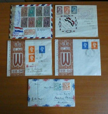 Nederland en Overzeese Rijksdelen 1938/1948 - 5 speciaal, Gestempeld