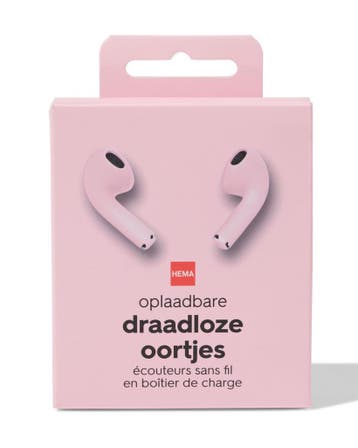 HEMA Draadloze oortjes roze, Verzenden, Nieuw