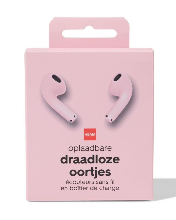 HEMA Draadloze oortjes roze, Computers en Software, Overige Computers en Software, Nieuw, Verzenden