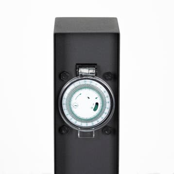 Buitenstopcontact Charge Timer Tuinstopcontact zwart, Huis en Inrichting, Woonaccessoires | Overige, Verzenden, Nieuw, Zwart, Modern